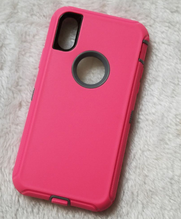 Hybrid Heavy Duty Shockproof Rubber Cover For iPhone XS/Max/XR - carolay.co