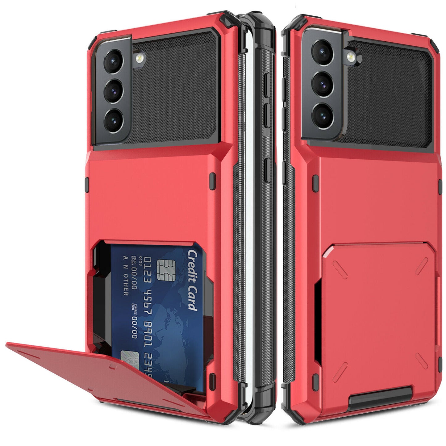 Case Card Slots Holder Wallet Rugged for Samsung Galaxy series - carolay.co