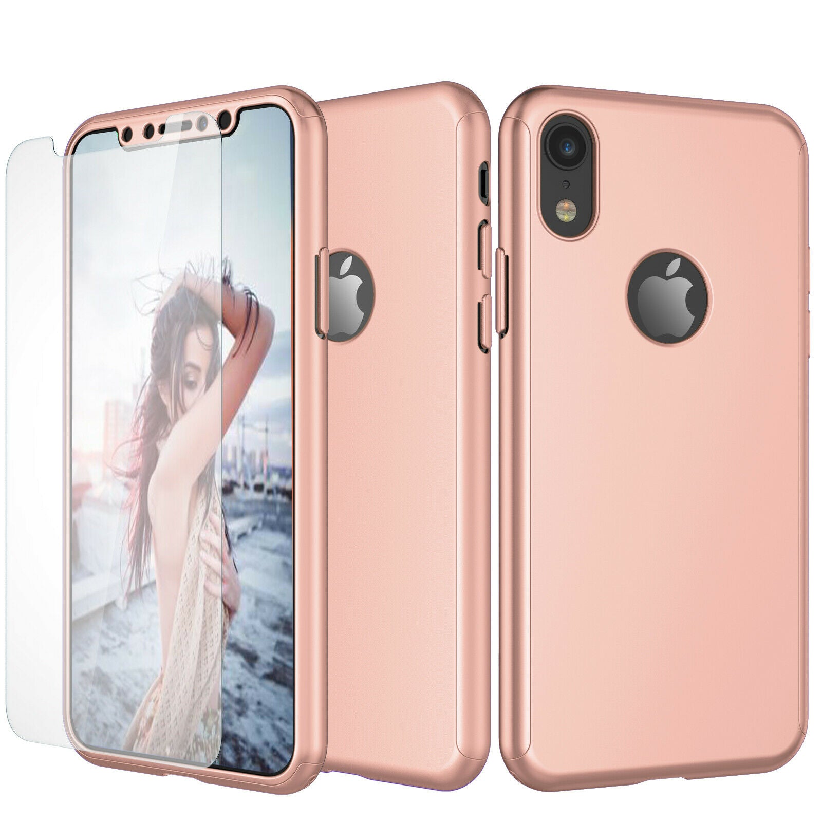 Case Full Body Cover +Tempered Glass For iPhone - carolay.co