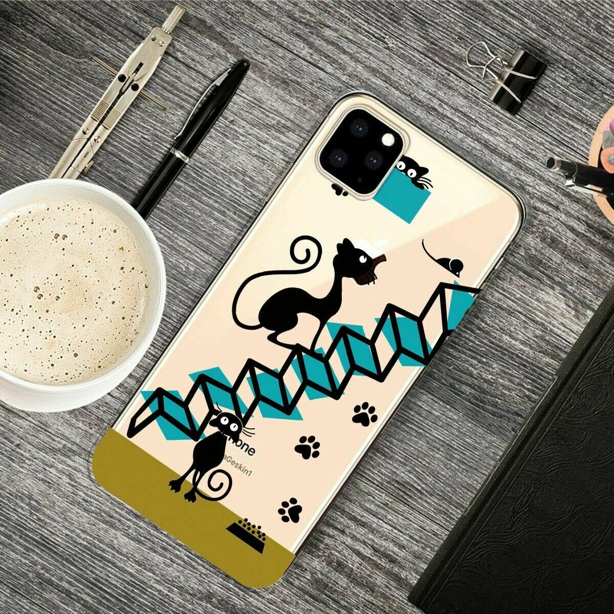 Slim Pattern Soft Rubber Silicone Clear Back Case For iPhone - carolay.co