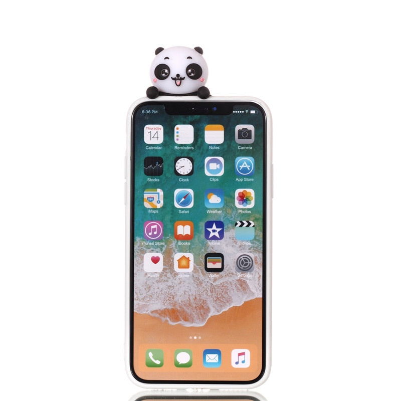 3D Cartoon Doll Soft Rubber Silicone cover for iPhone - carolay.co