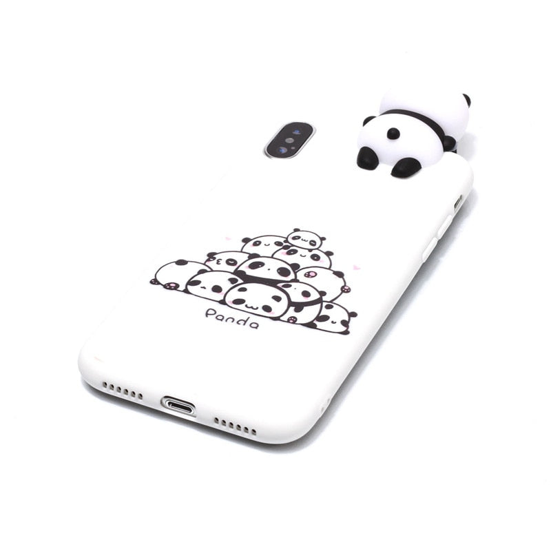 3D Cartoon Doll Soft Rubber Silicone cover for iPhone - carolay.co