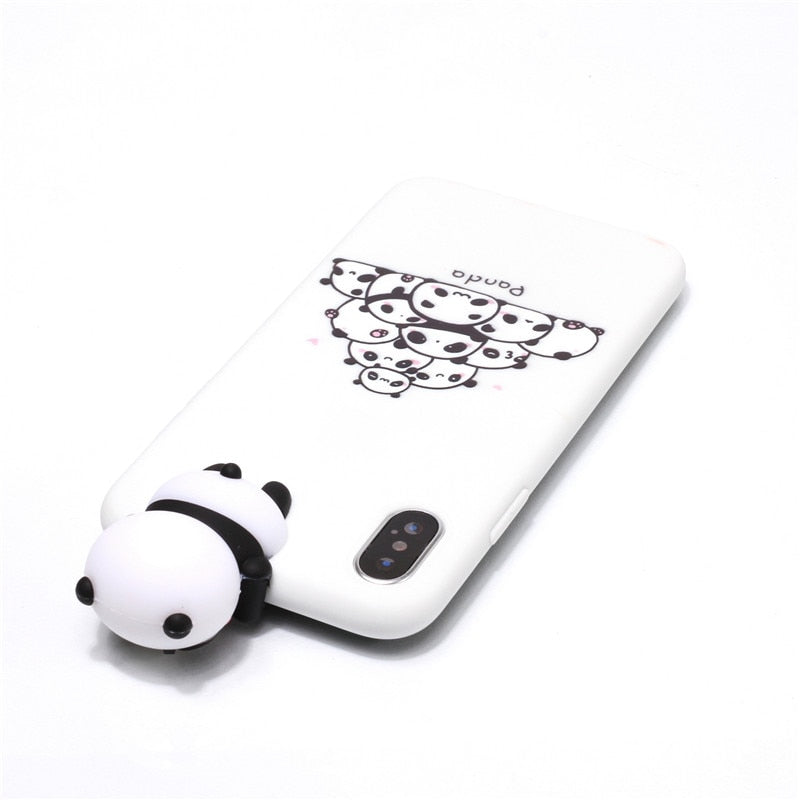 3D Cartoon Doll Soft Rubber Silicone cover for iPhone - carolay.co