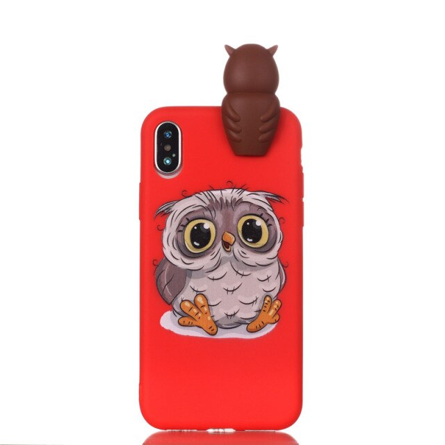 3D Cartoon Doll Soft Rubber Silicone cover for iPhone - carolay.co