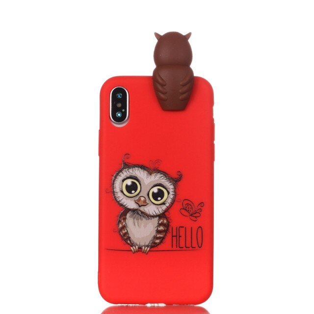 3D Cartoon Doll Soft Rubber Silicone cover for iPhone - carolay.co