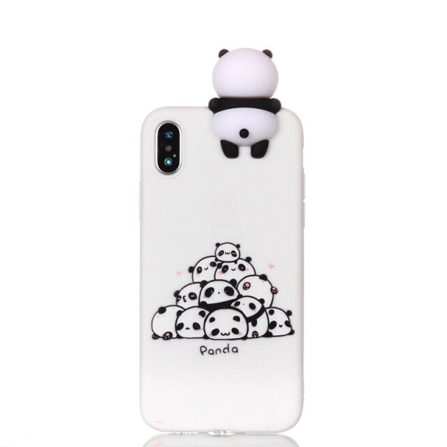 3D Cartoon Doll Soft Rubber Silicone cover for iPhone - carolay.co