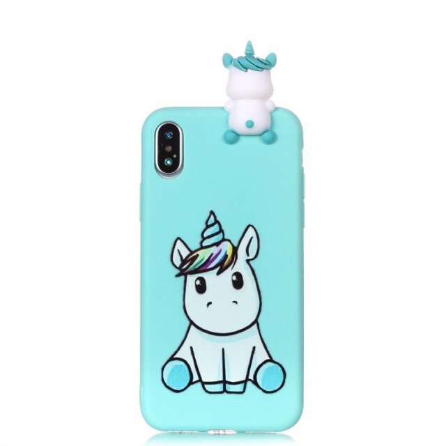 3D Cartoon Doll Soft Rubber Silicone cover for iPhone - carolay.co
