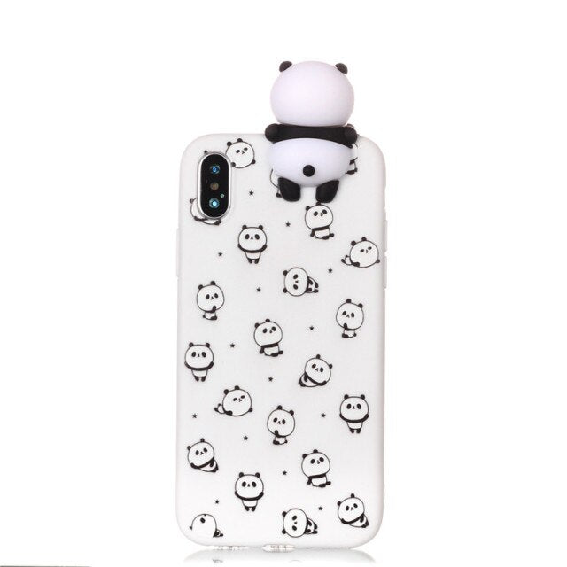 3D Cartoon Doll Soft Rubber Silicone cover for iPhone - carolay.co
