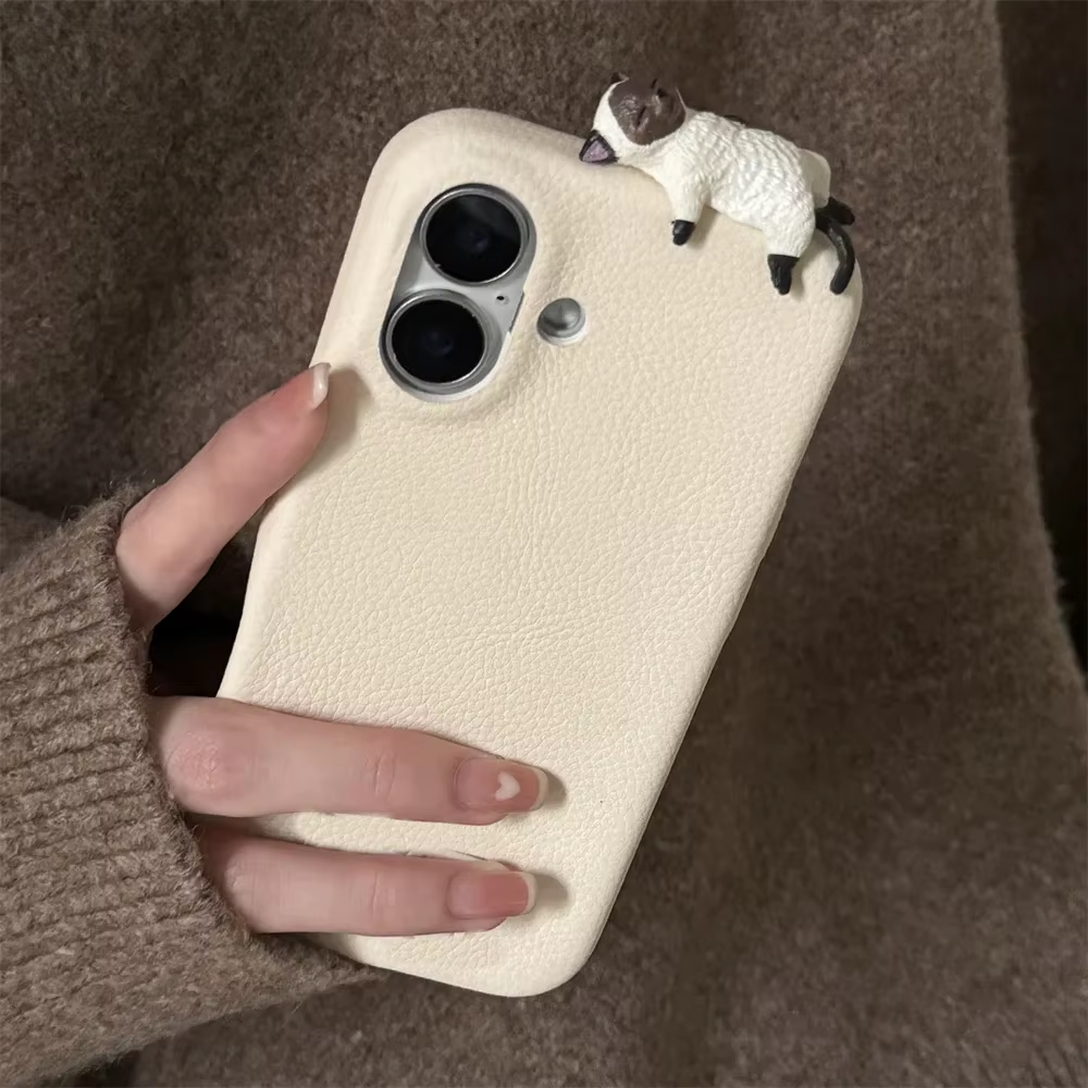 Adorable Cat-Themed iPhone 16 Case