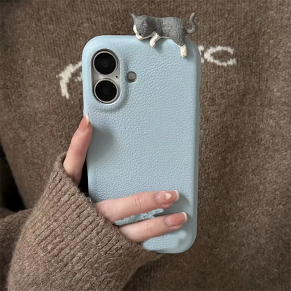 Adorable Cat-Themed iPhone 16 Case