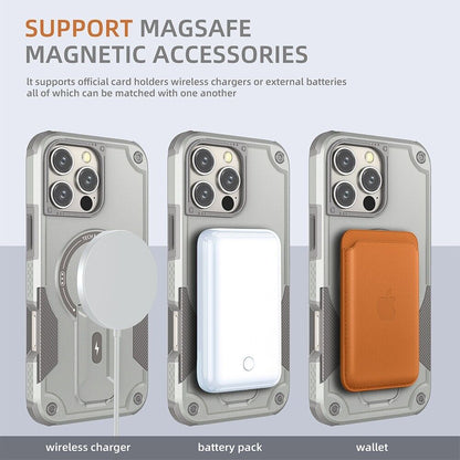 Rugged Magnetic Kickstand Case For iPhone 16