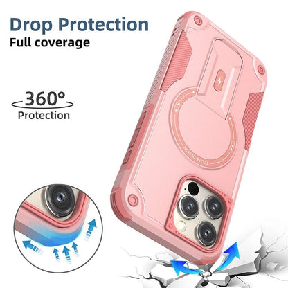 Rugged Magnetic Kickstand Case For iPhone 16