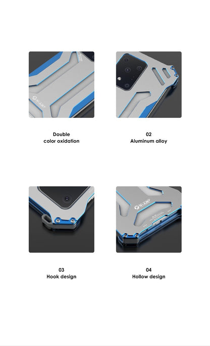 Armor Aluminum Metal Case Protective Outdoor Cover for Samsung S20 - carolay.co