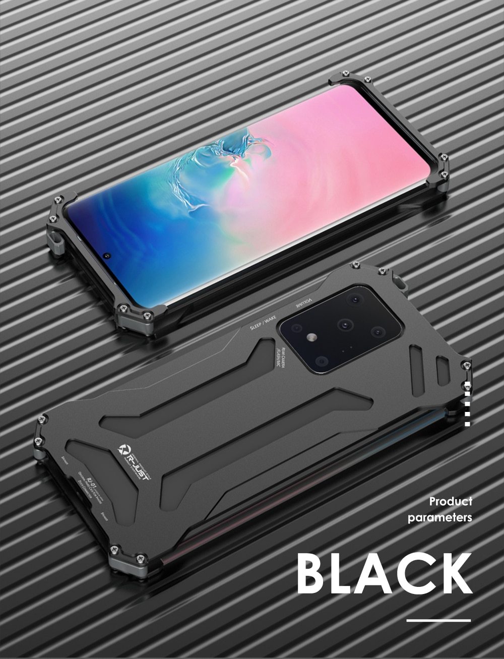 Armor Aluminum Metal Case Protective Outdoor Cover for Samsung S20 - carolay.co