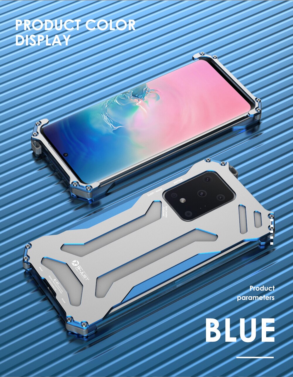 Armor Aluminum Metal Case Protective Outdoor Cover for Samsung S20 - carolay.co