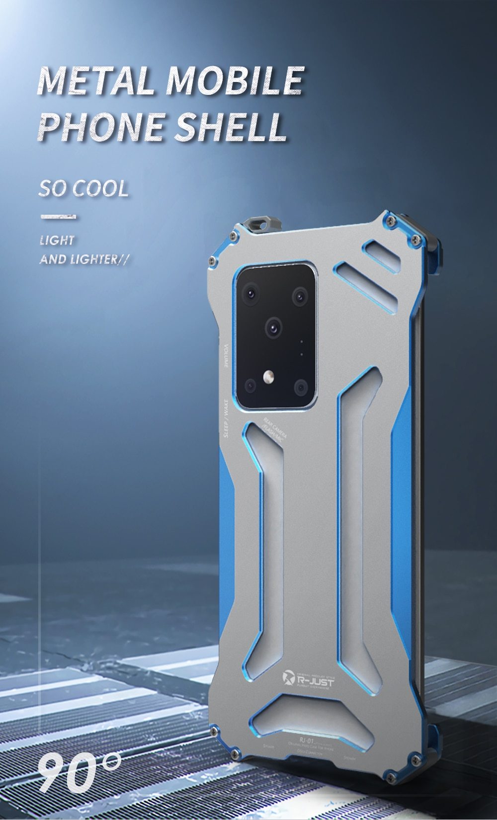 Armor Aluminum Metal Case Protective Outdoor Cover for Samsung S20 - carolay.co