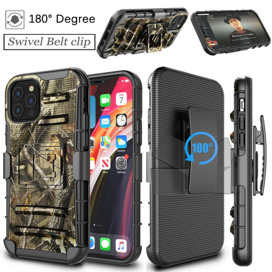Armor Case with Kickstand Belt Clip Cover for iPhone 12 - carolay.co