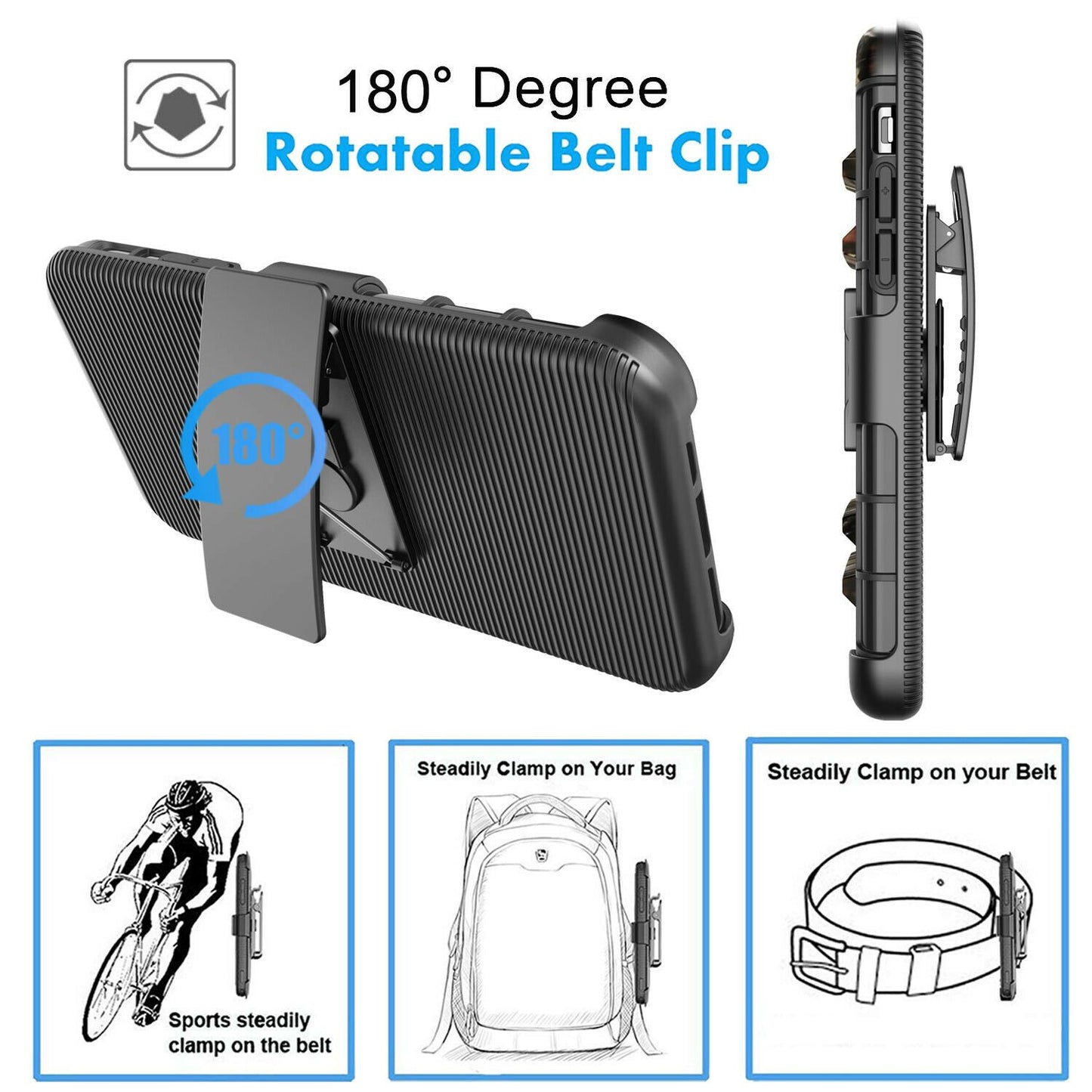 Armor Case with Kickstand Belt Clip Cover for iPhone 12 - carolay.co