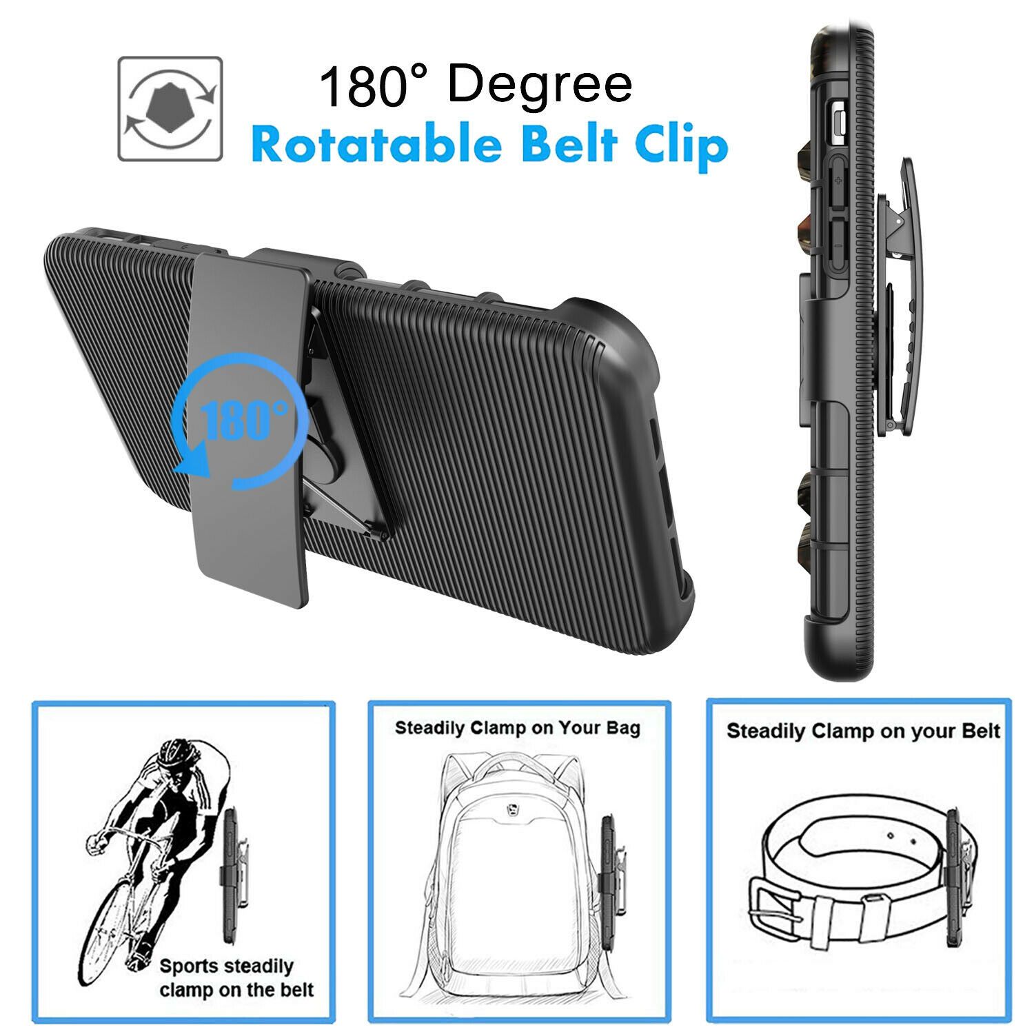 Armor Case with Kickstand Belt Clip Cover for iPhone 12 - carolay.co