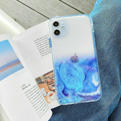 Bling Marble Clear Shockproof Cover for iPhone - carolay.co