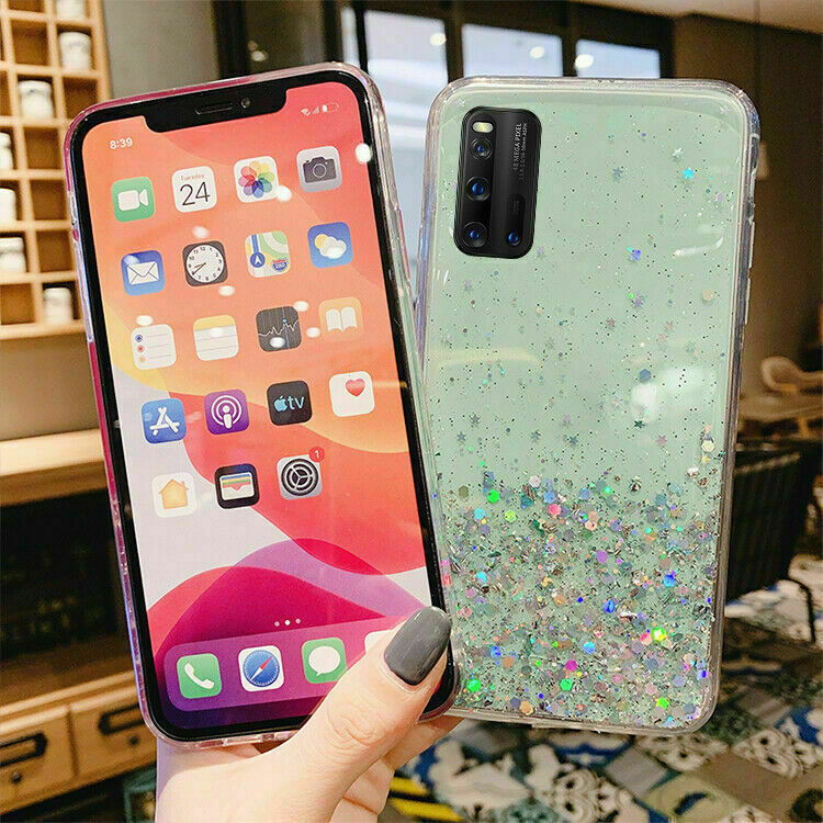 Bracket Glitter Bling Heart Phone Case for Samsung Galaxy - carolay.co