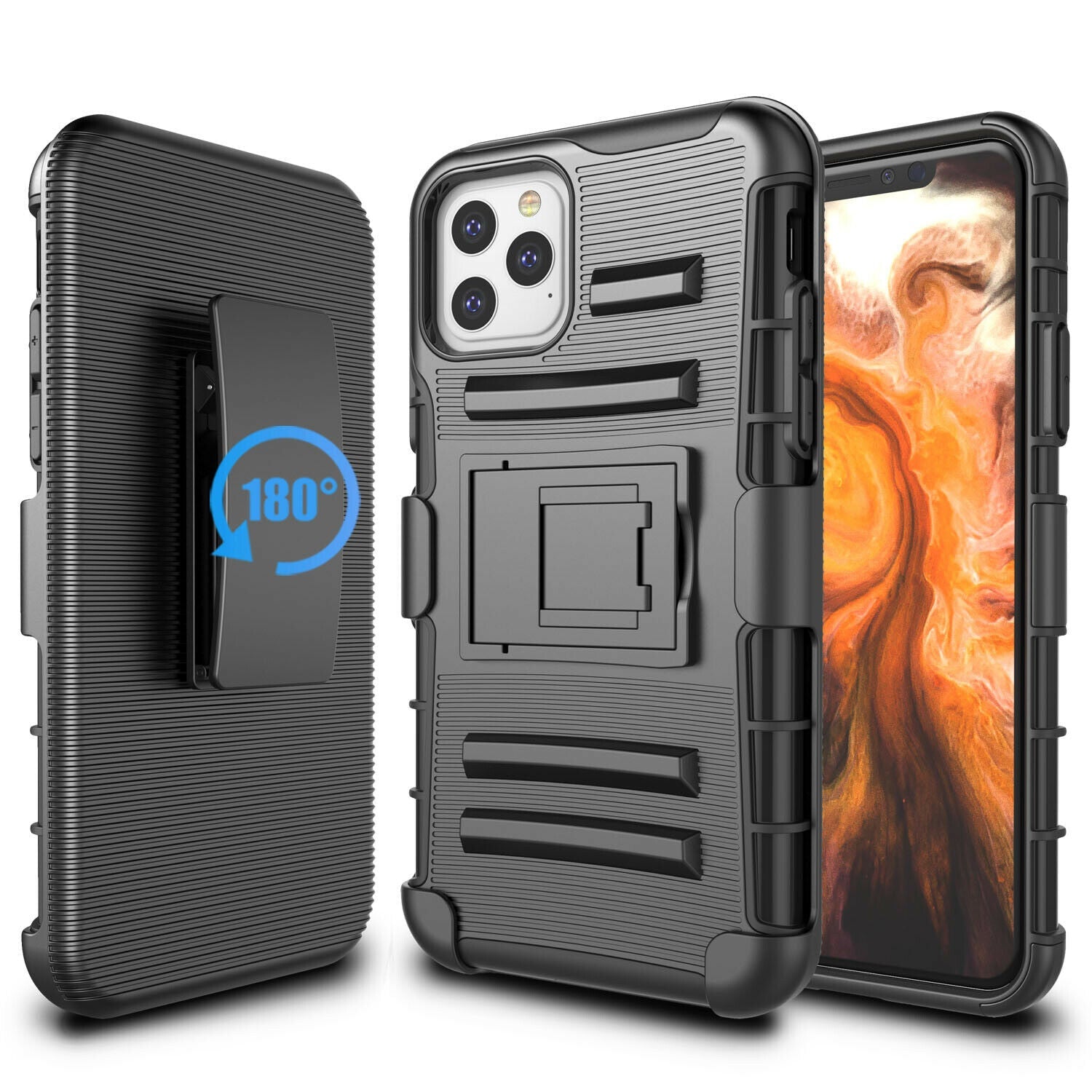 Camo Case with Kickstand Belt Clip Holster Cover for iPhone - carolay.co