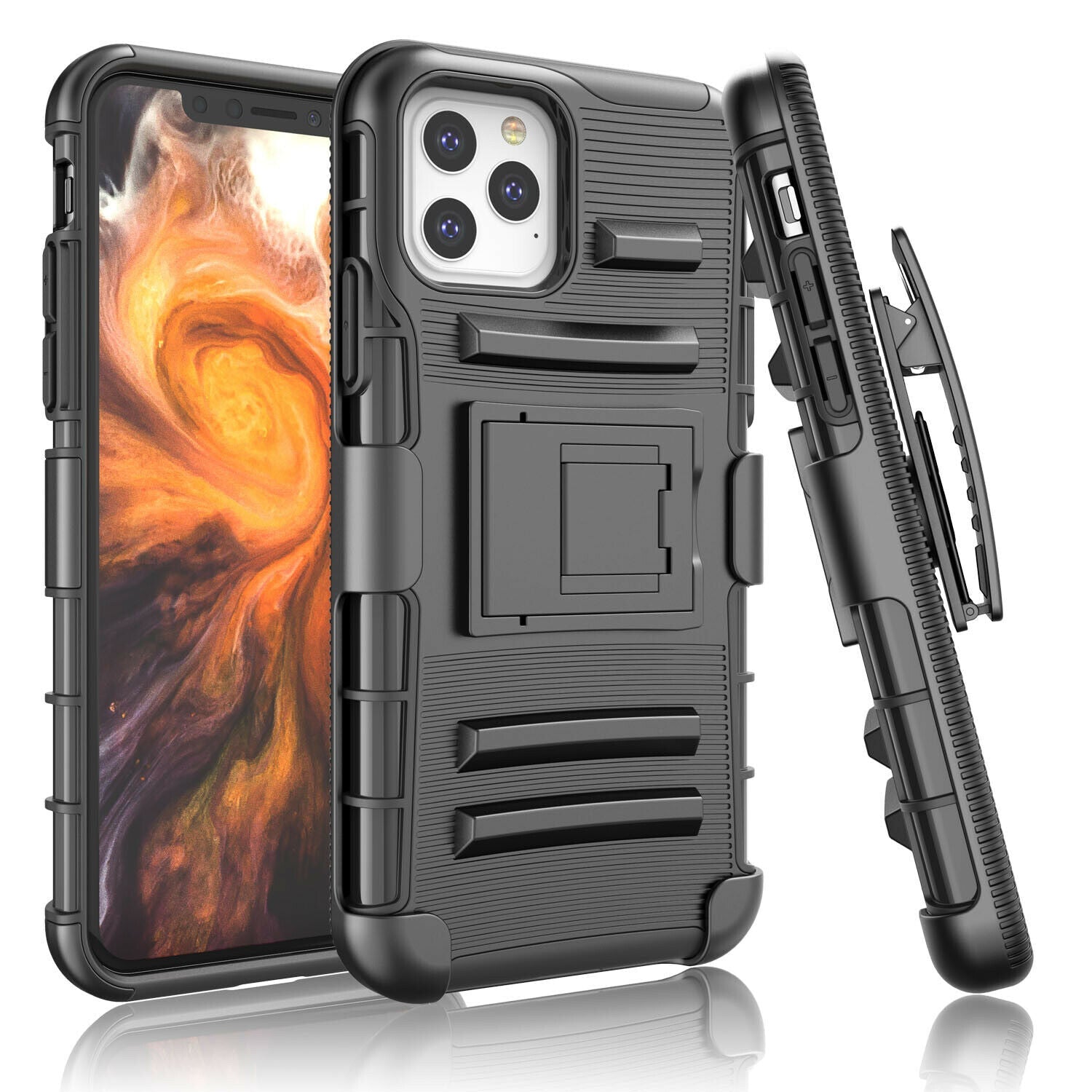 Camo Case with Kickstand Belt Clip Holster Cover for iPhone - carolay.co