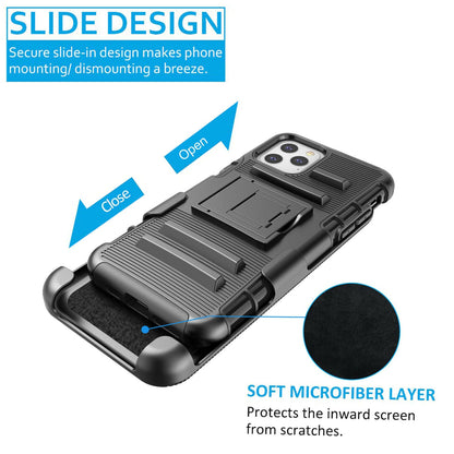 Camo Case with Kickstand Belt Clip Holster Cover for iPhone - carolay.co