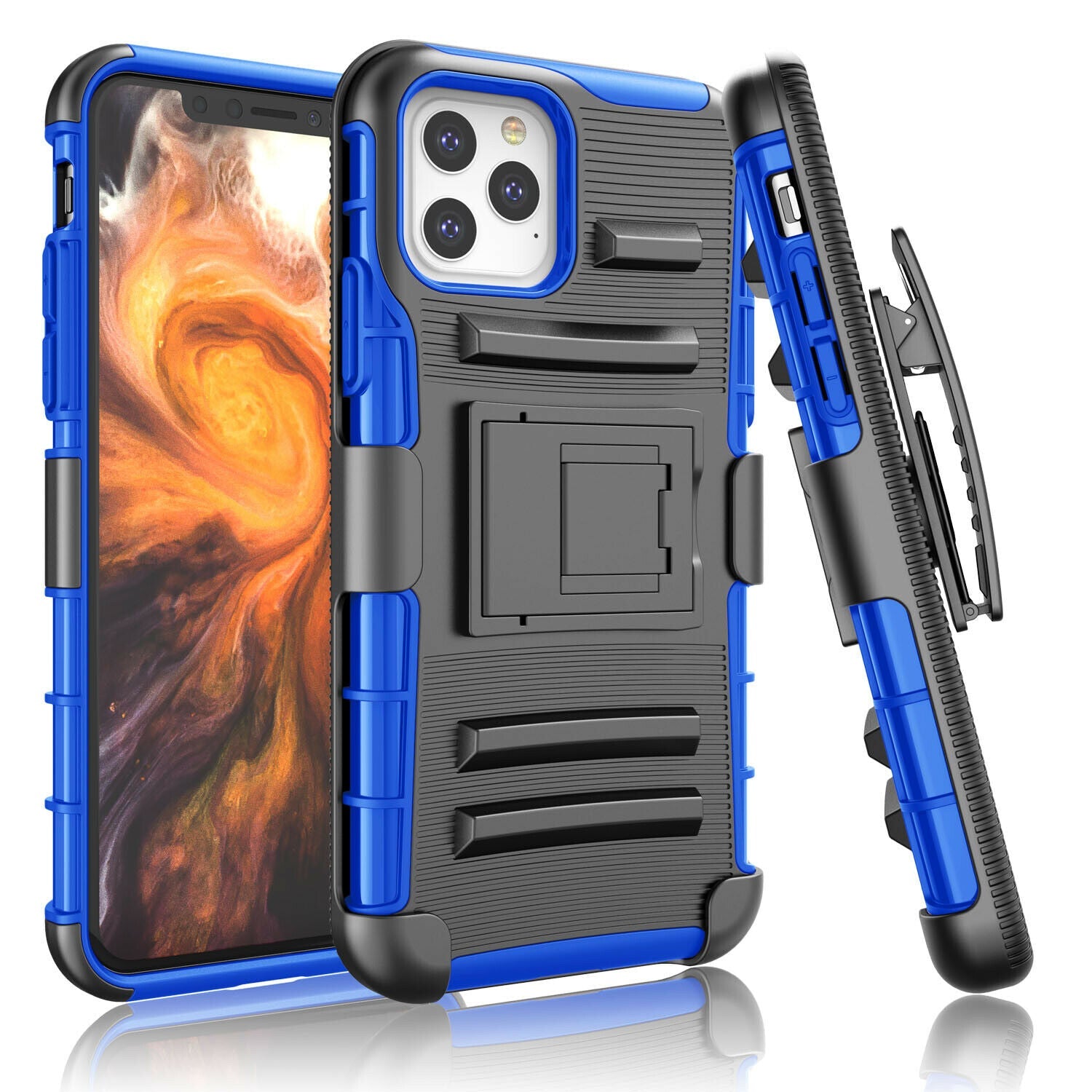 Camo Case with Kickstand Belt Clip Holster Cover for iPhone - carolay.co