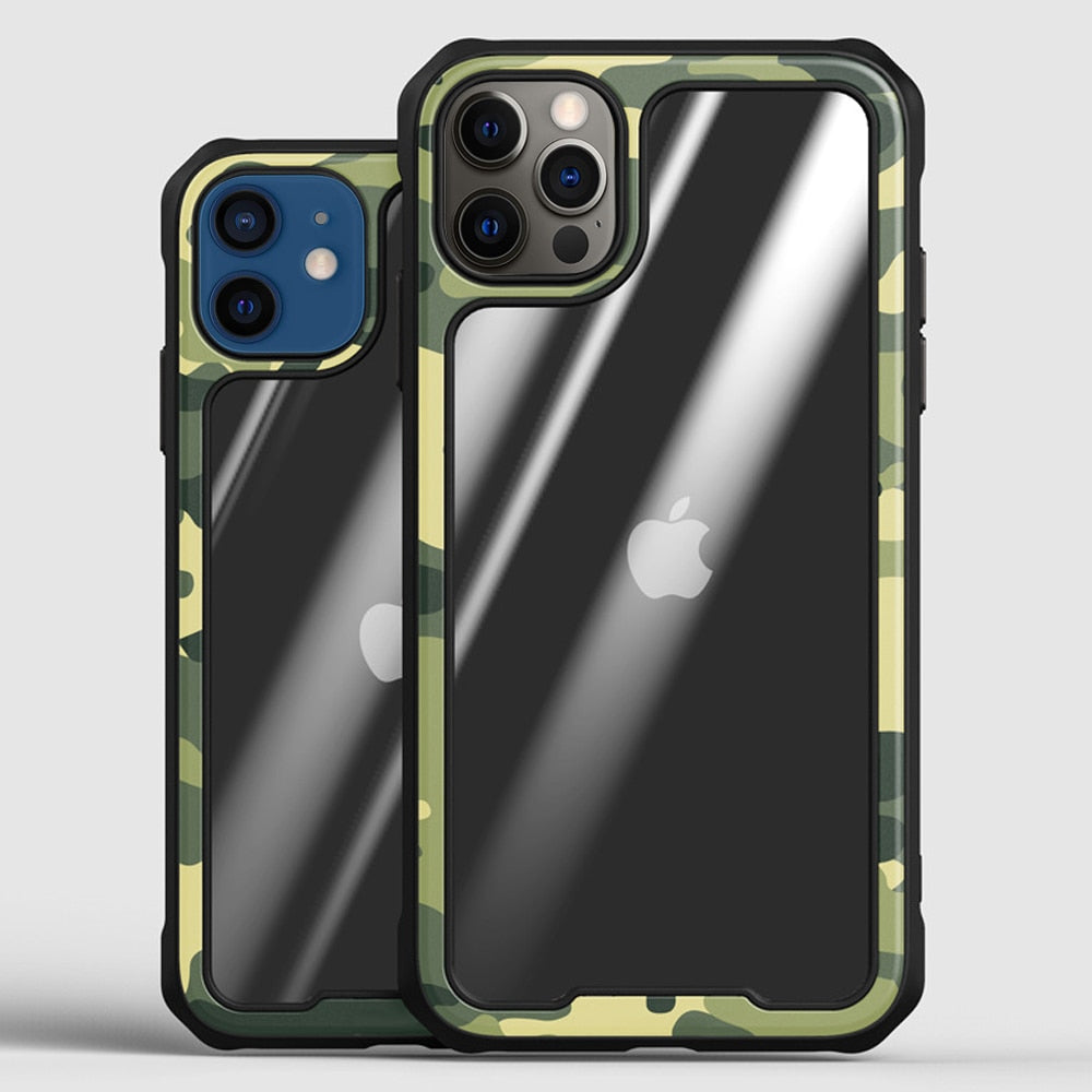 Camouflage Case Support Wireless Charging for iPhone 12 - carolay.co