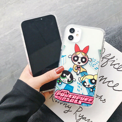 Cartoon Powerpuff Girls Soft Case For iPhone - carolay.co
