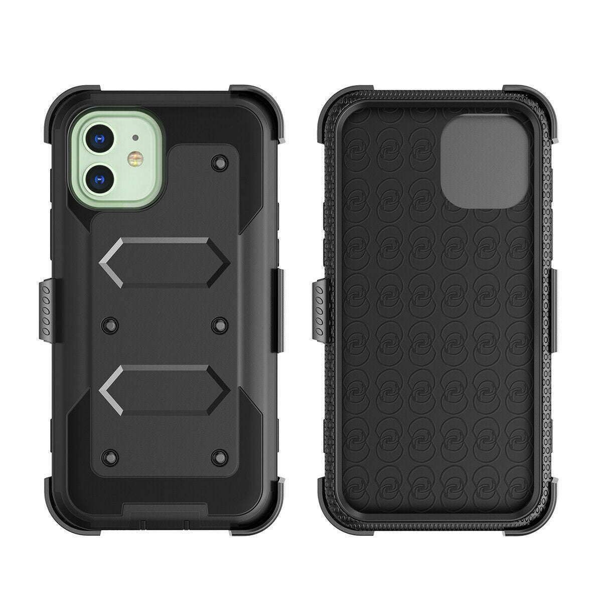 Case Belt Clip Stand + 2 Pack Screen Protector for iPhone 12 - carolay.co