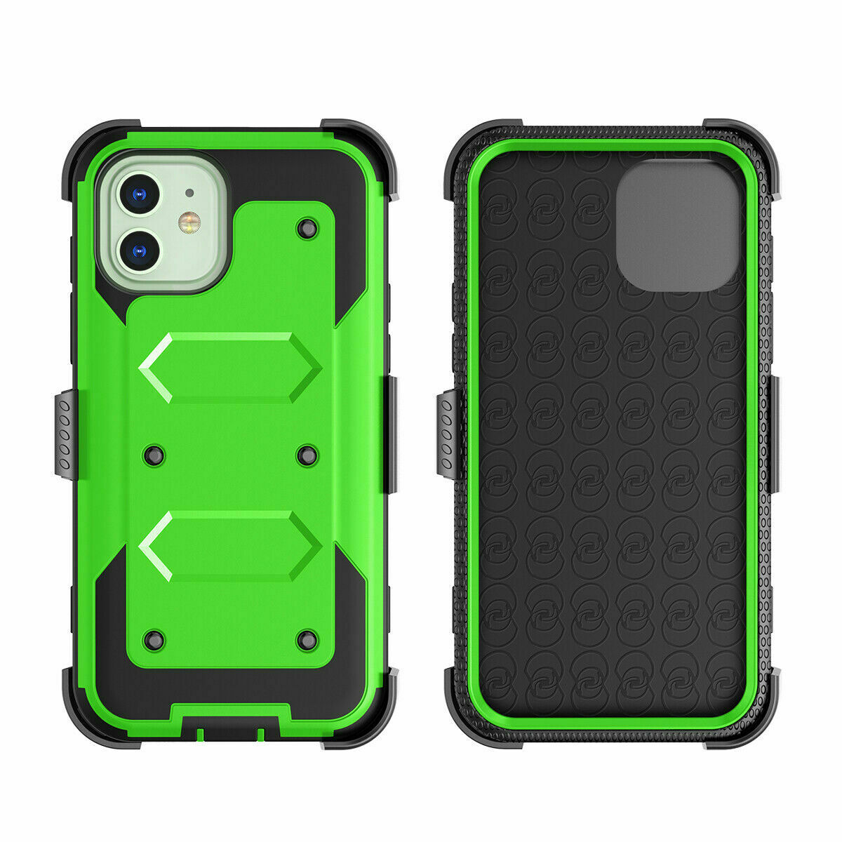 Case Belt Clip Stand + 2 Pack Screen Protector for iPhone 12 - carolay.co