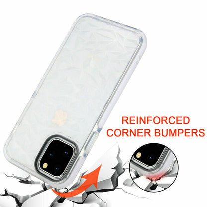 Case Clear Diamond Cute Shockproof for iPhone 11 12 - carolay.co