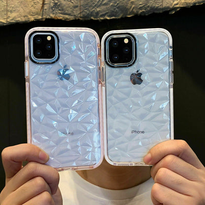 Case Clear Diamond Cute Shockproof for iPhone 11 12 - carolay.co