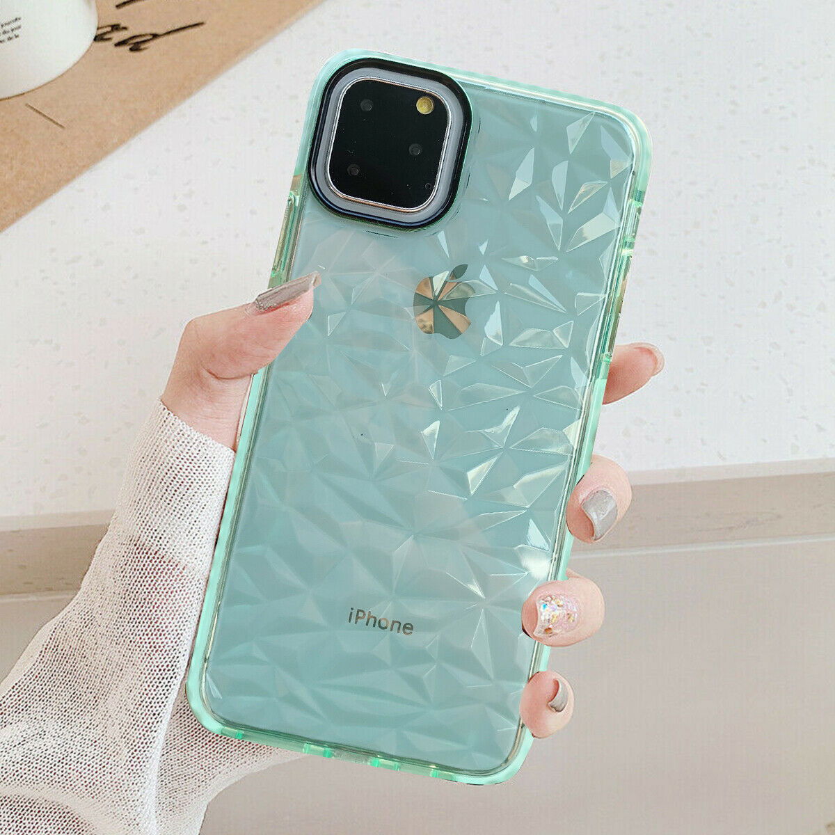 Case Clear Diamond Cute Shockproof for iPhone 11 12 - carolay.co