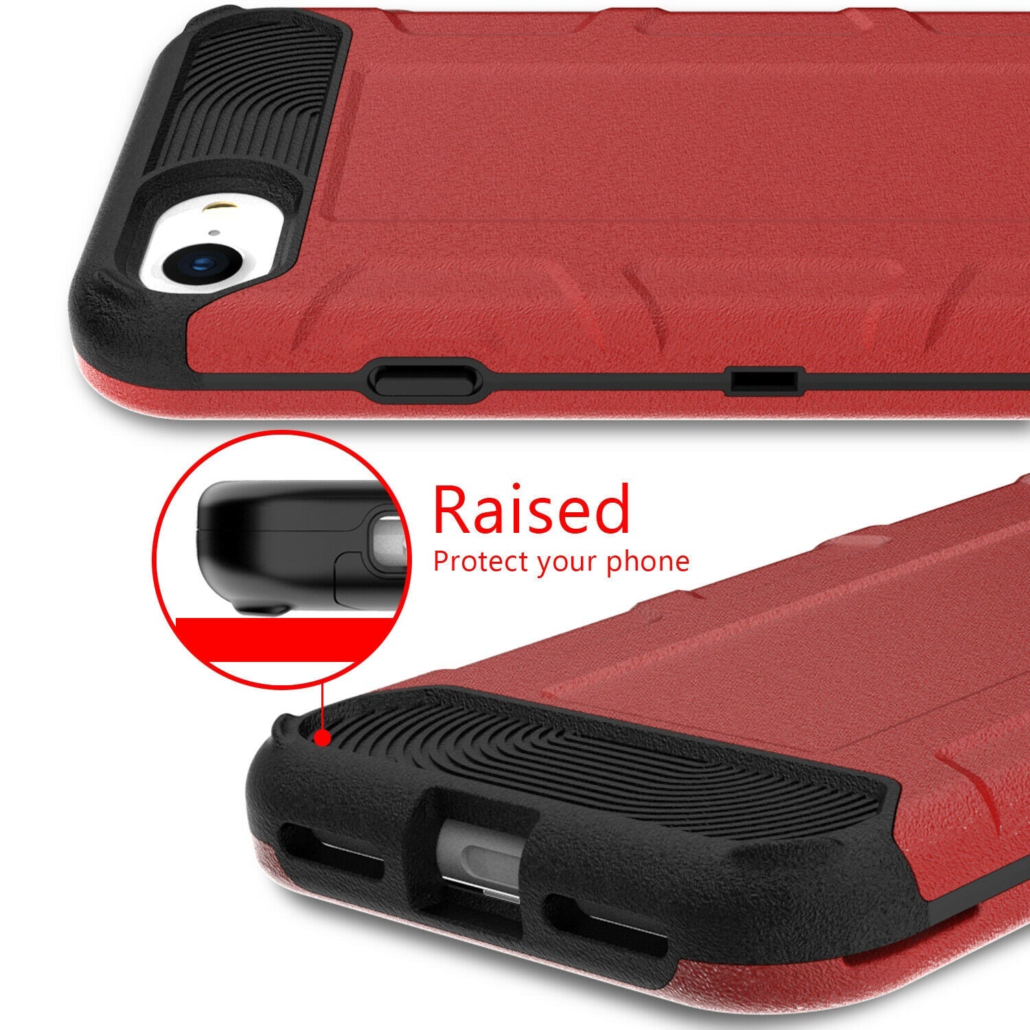Case Hybrid Heavy Duty Shockproof Rugged Hard Armor For iPhone - carolay.co