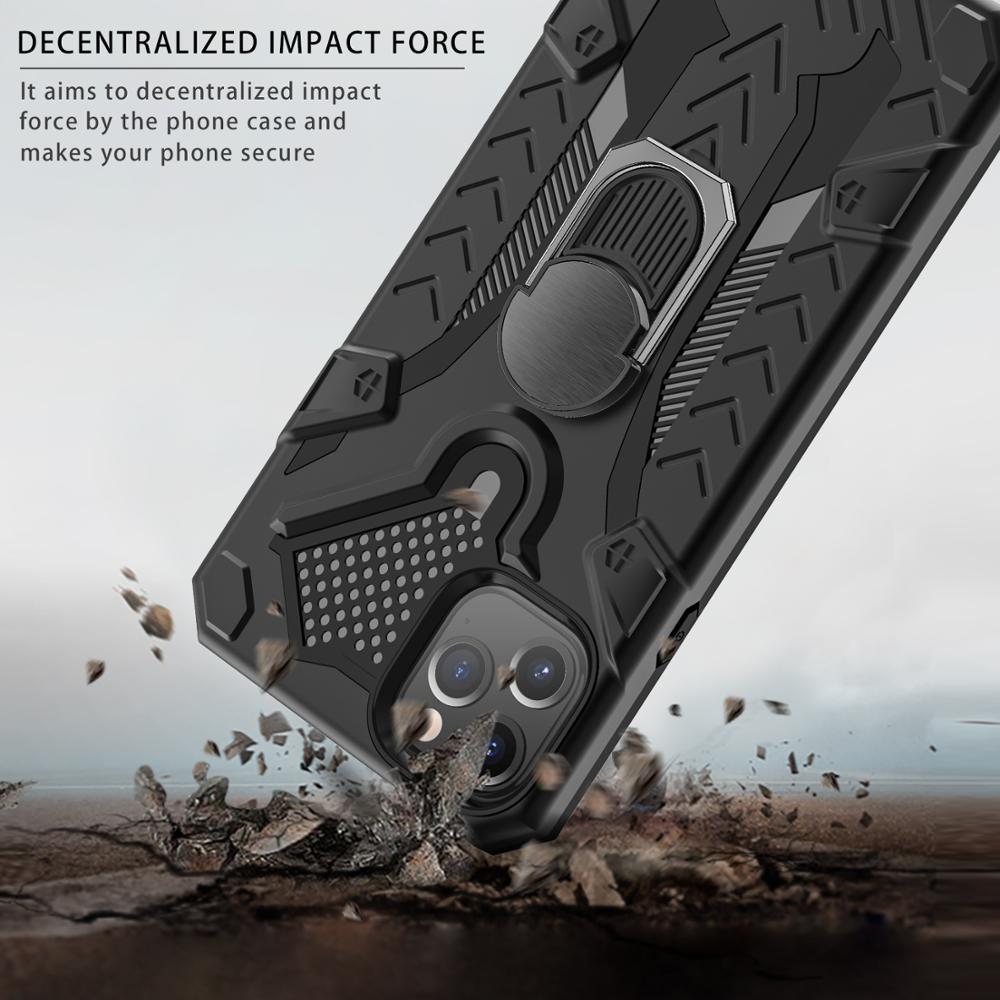Case Luxury Armor Shockproof Ring Holder Case For iPhone - carolay.co