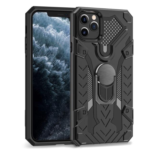 Case Luxury Armor Shockproof Ring Holder Case For iPhone - carolay.co