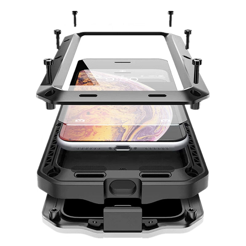 Case Shockproof Doom Armor Metal Aluminum for iPhone 12 - carolay.co
