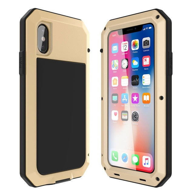 Case Shockproof Doom Armor Metal Aluminum for iPhone 12 - carolay.co