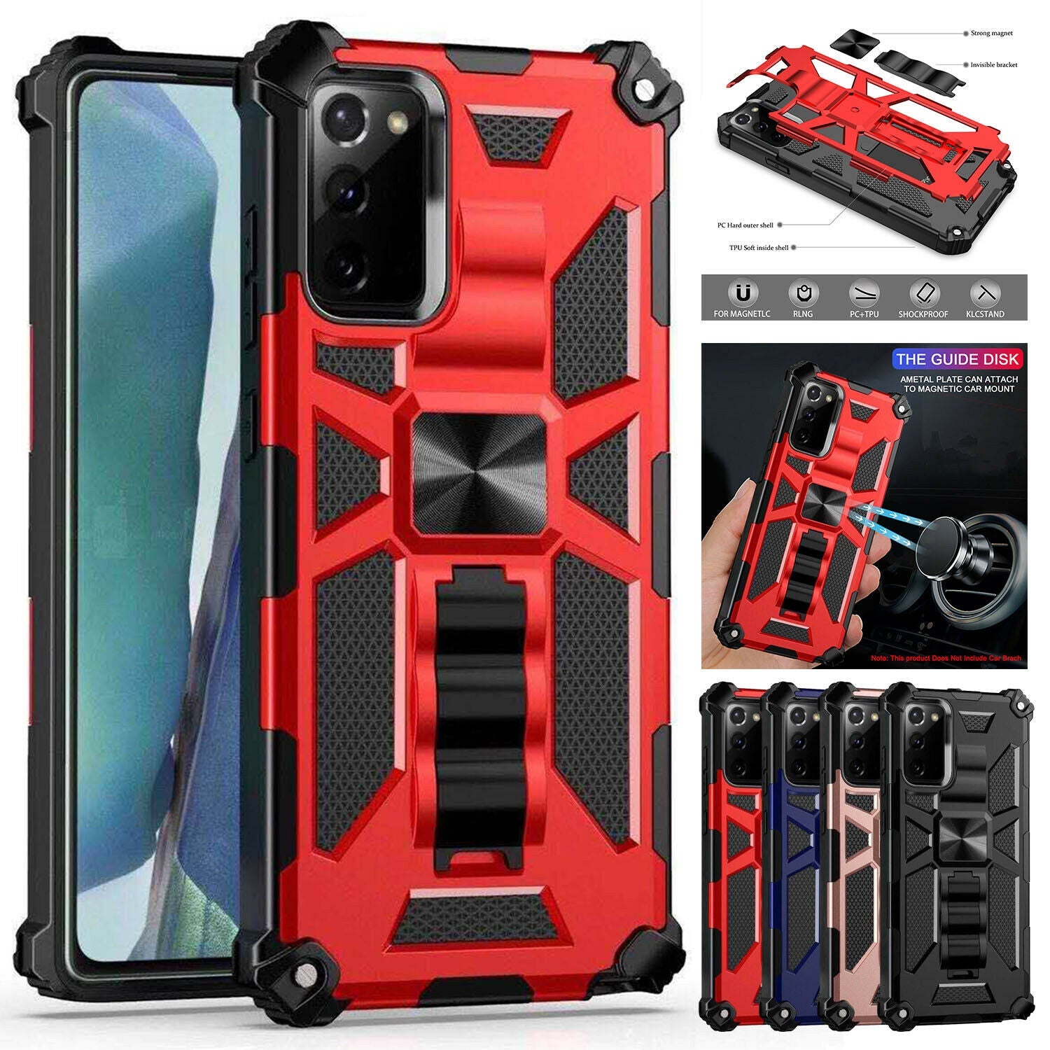 Case Shockproof Hybrid Stand for Samsung Galaxy S20 FE - carolay.co