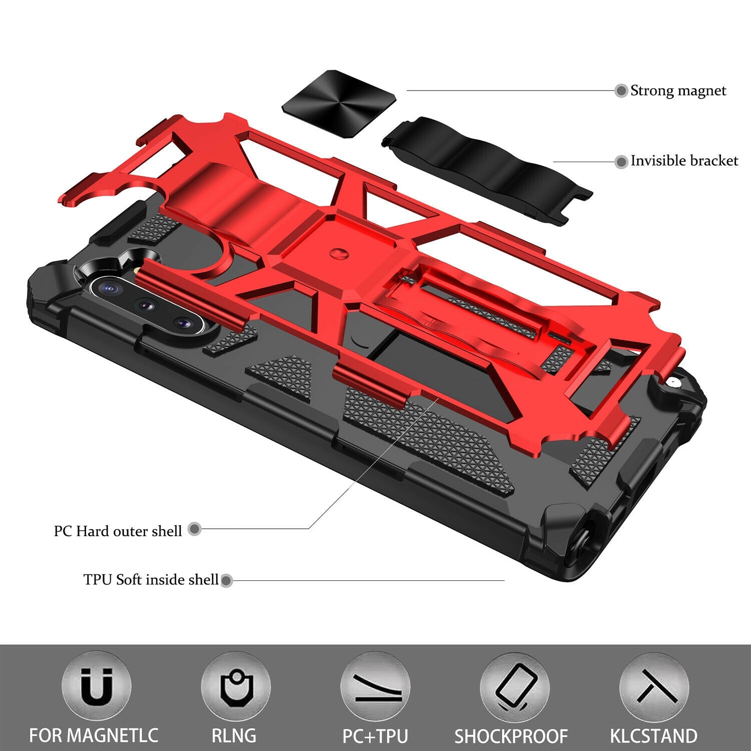 Case Shockproof Hybrid Stand for Samsung Galaxy S20 FE - carolay.co