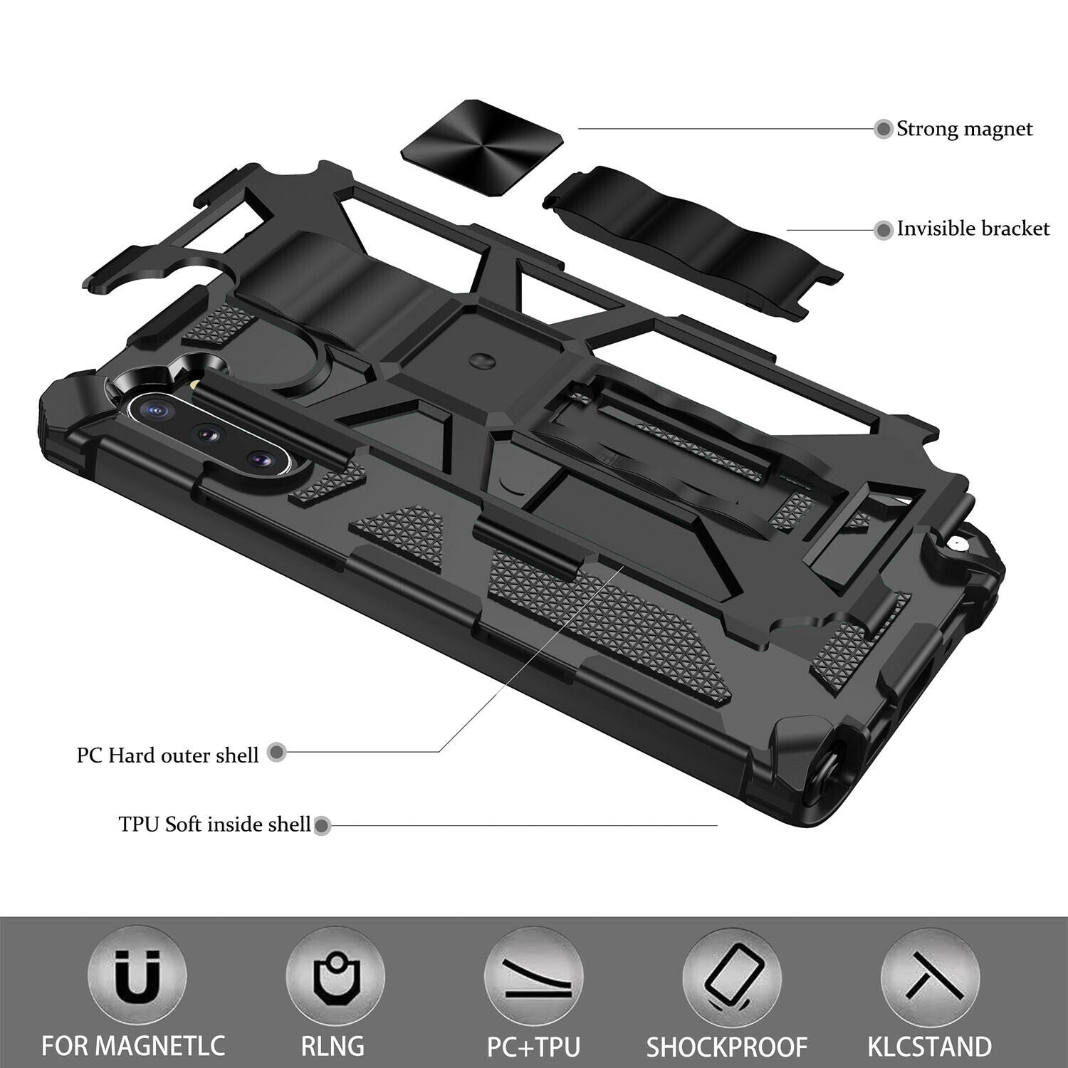 Case Shockproof Hybrid Stand for Samsung Galaxy S20 FE - carolay.co