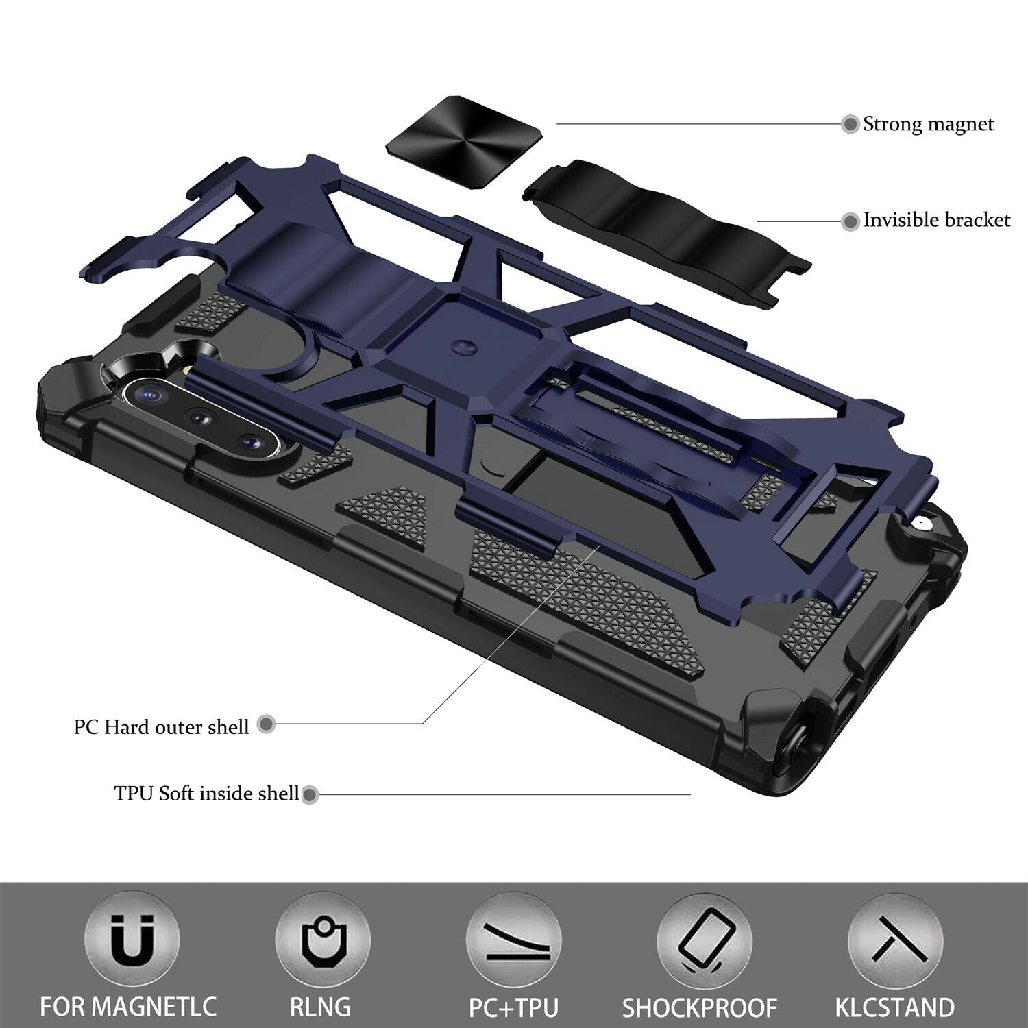 Case Shockproof Hybrid Stand for Samsung Galaxy S20 FE - carolay.co