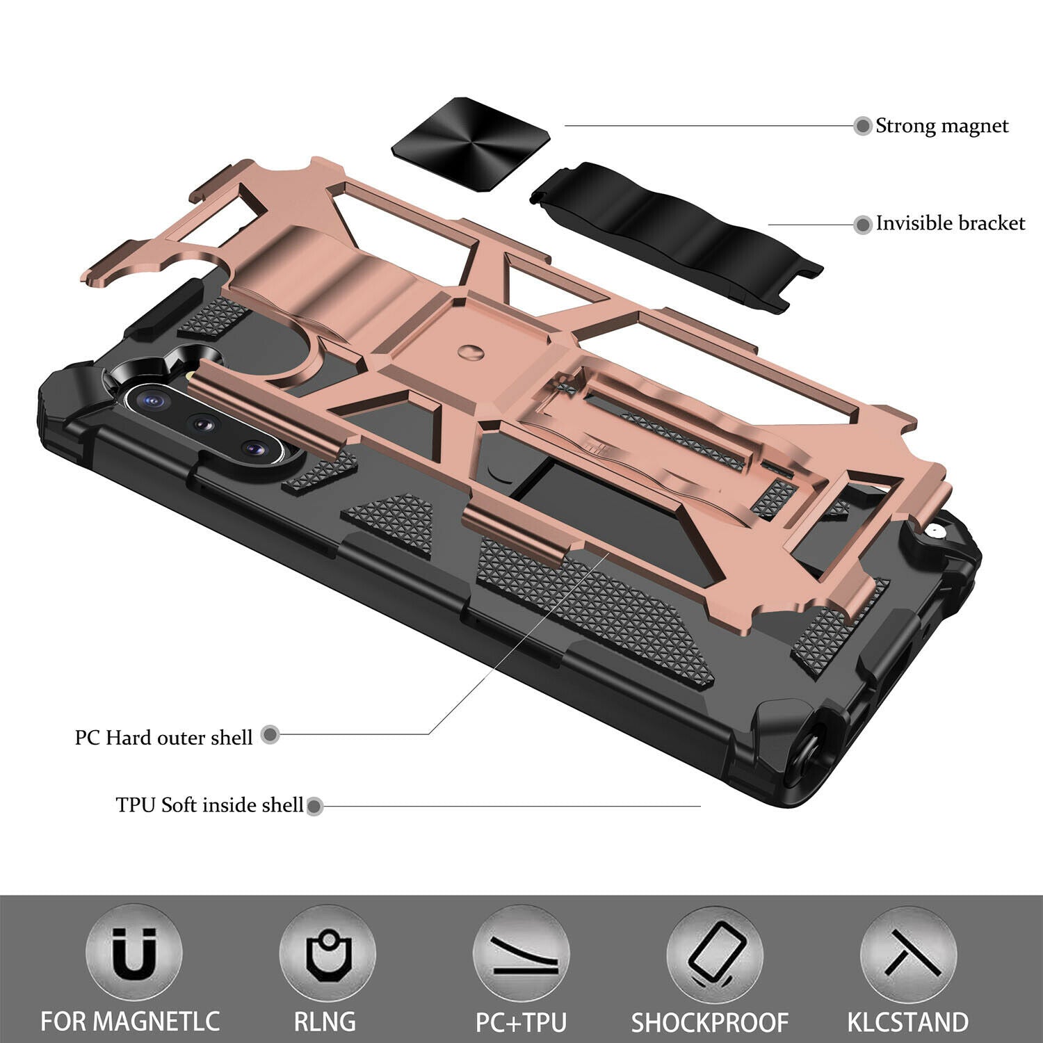Case Shockproof Hybrid Stand for Samsung Galaxy S20 FE - carolay.co
