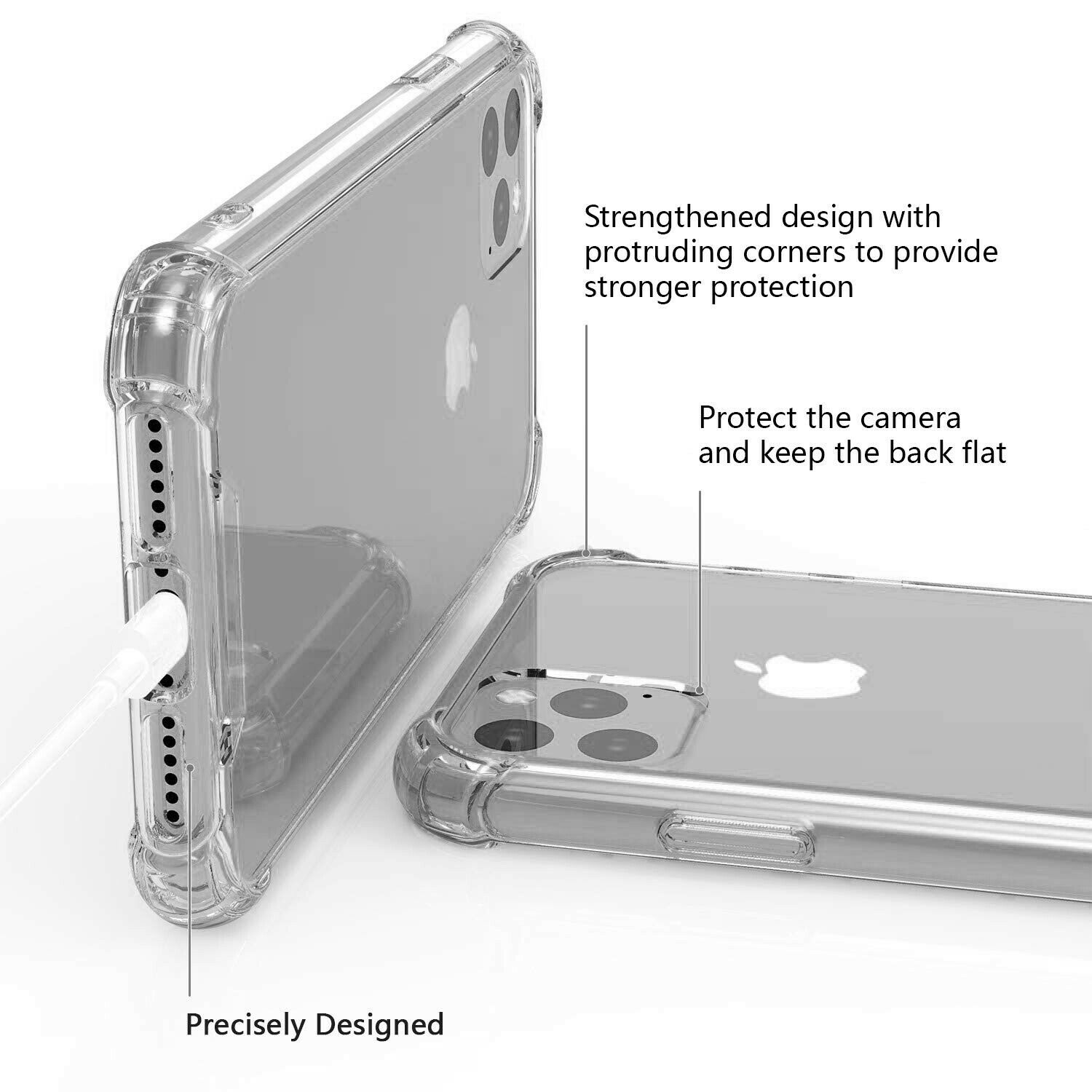Case Silicone Gel Shockproof Protective Clear Cover For iPhone - carolay.co