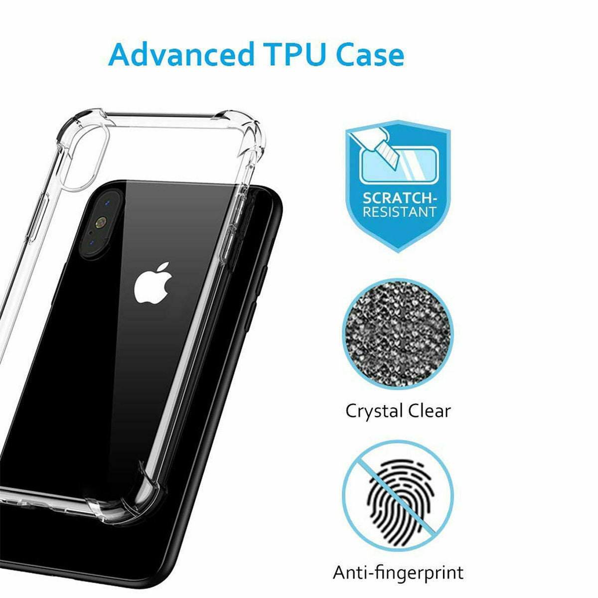 Case Silicone Gel Shockproof Protective Clear Cover For iPhone - carolay.co