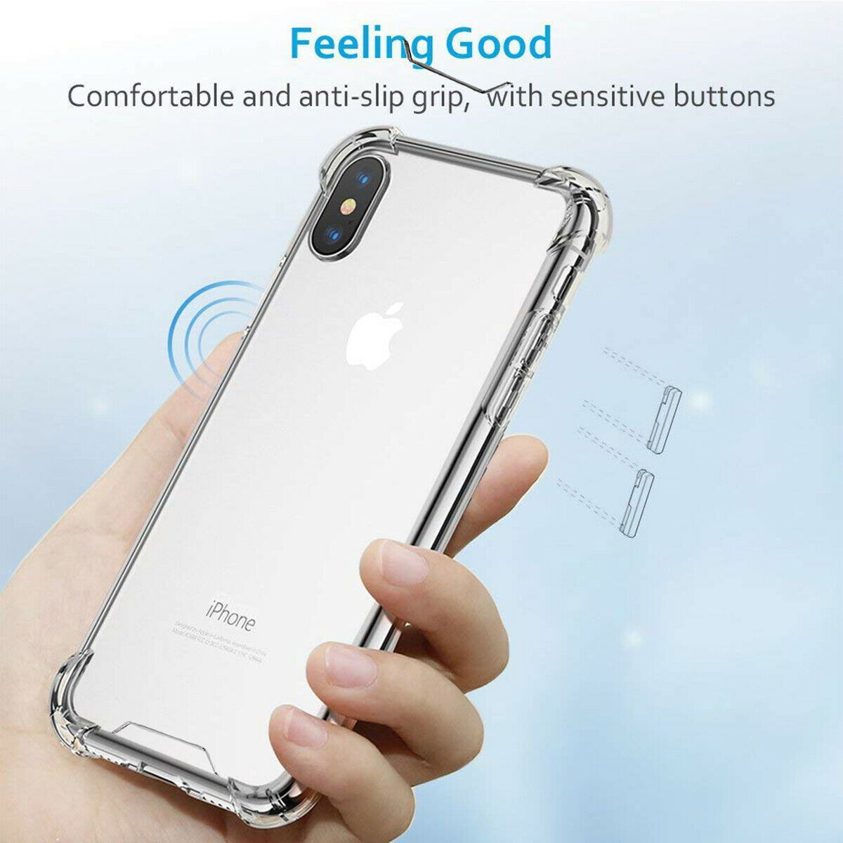 Case Silicone Gel Shockproof Protective Clear Cover For iPhone - carolay.co