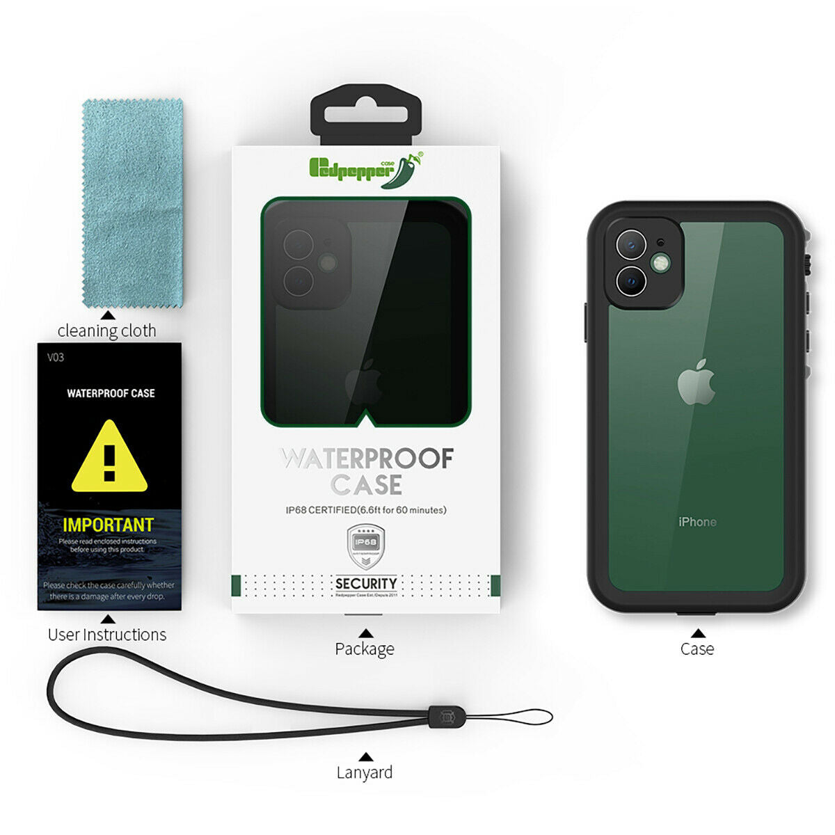 Case Waterproof Shockproof Underwater Full For iPhone 11 Pro Max - carolay.co
